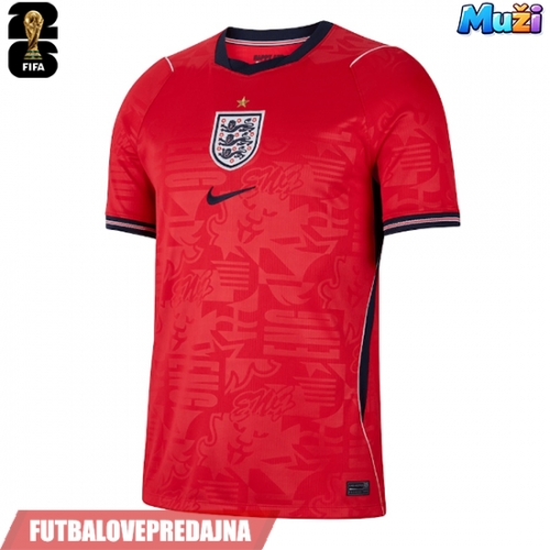 Lacne Muži Futbalové dres Anglicko MS 2026 Krátky Rukáv - Preč